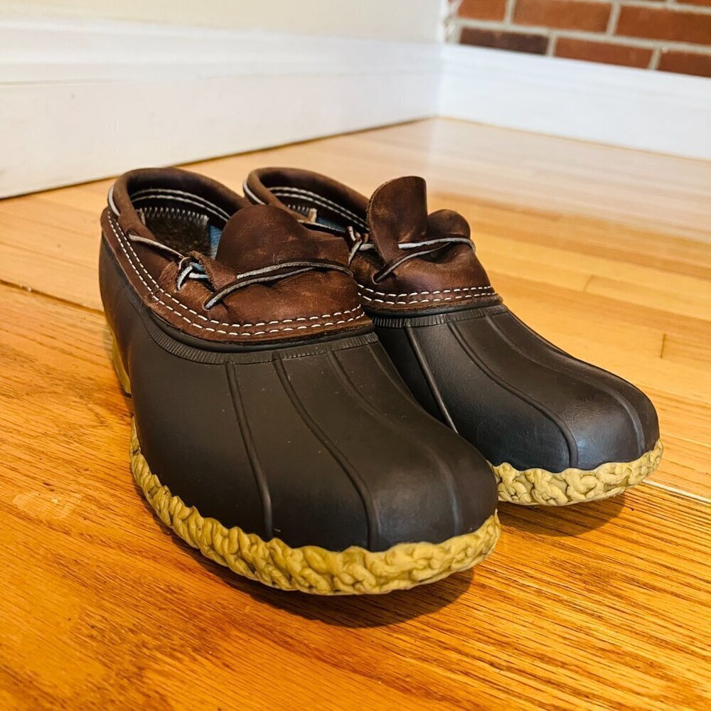 Vintage LL Bean Men's Bean Boots, Rubber Mocs Size 8 - Picture 3 of 13